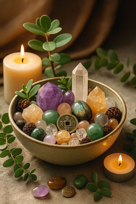 Natural gemstone collection