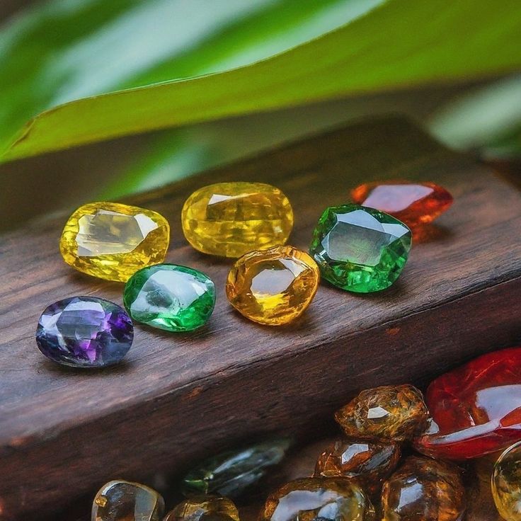 Natural gemstone collection