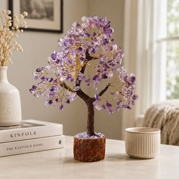 Handcrafted crystal tree collection