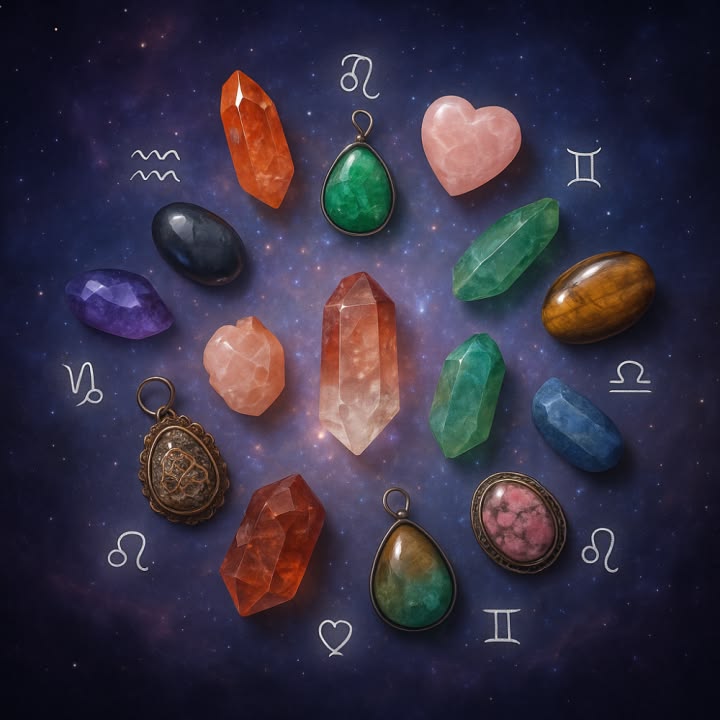 Zodiac stones and natural gemstones